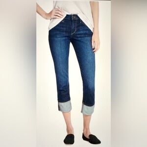 Joe’s Jeans Maven Cropped Cuffed Jeans Medium Washed